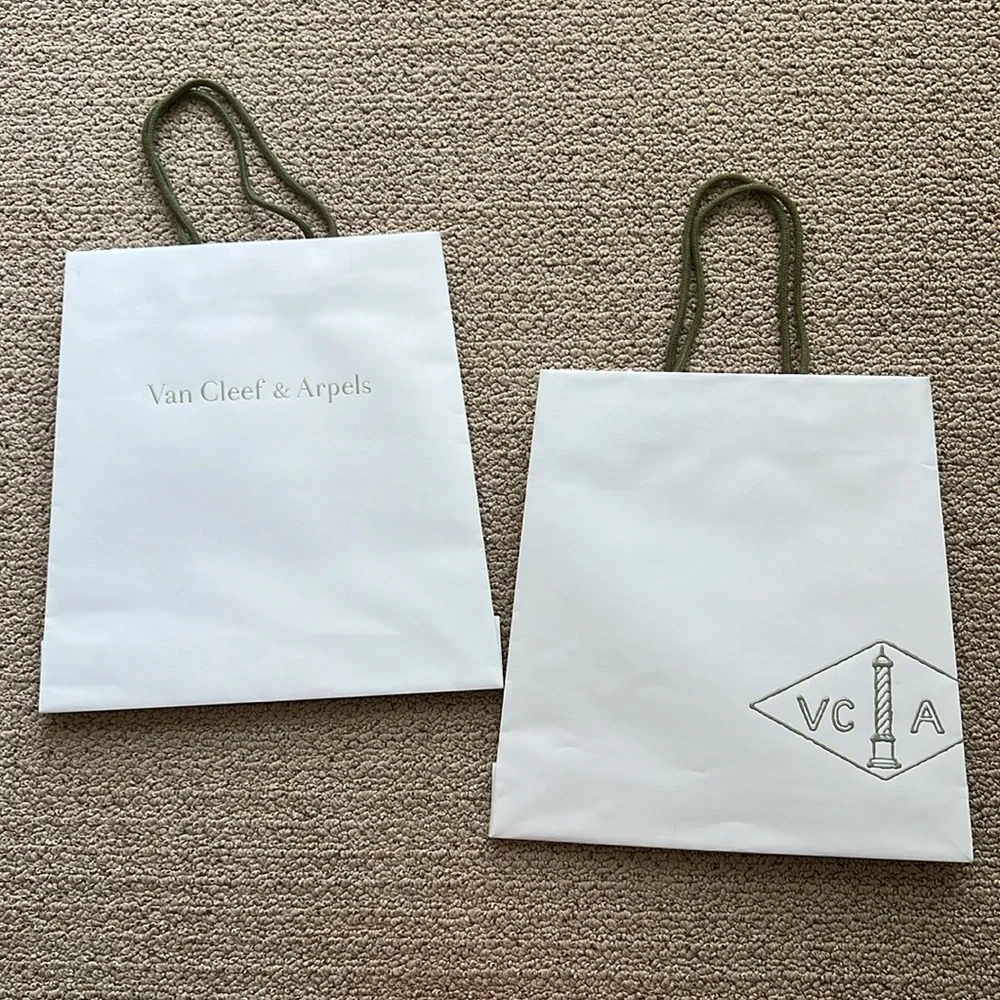 Set of 2 - VCA Van Cleef & Arpels shopping bag - Picture 2 of 12